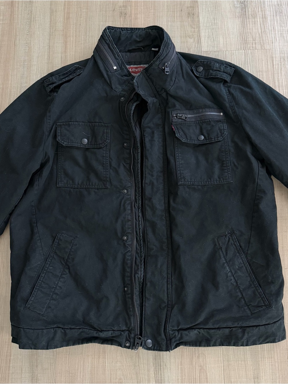 Levi's Black Men's Bomber-Style Field Jacket